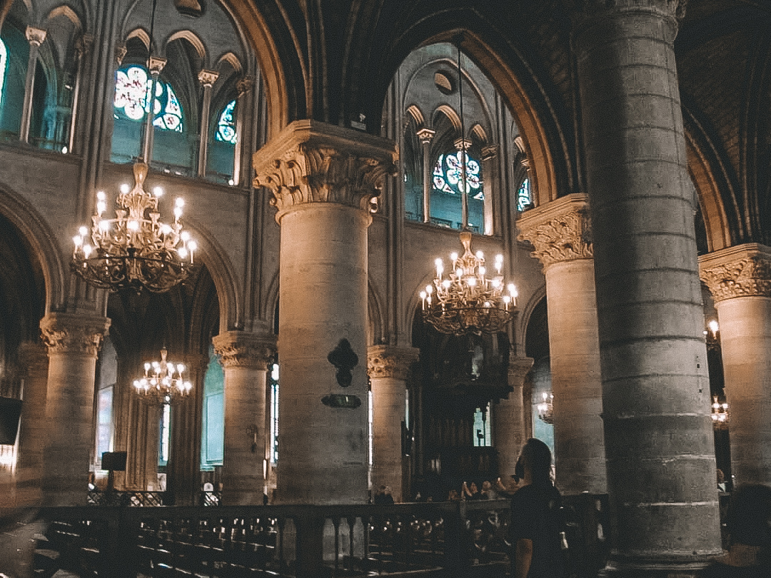 Inside Notre Dame, Paris